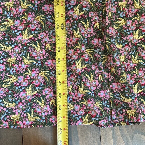 MELLODAY Green Floral Maxi Dress Flutter Sleeves - Size Large (K9) - Picture 8 of 9